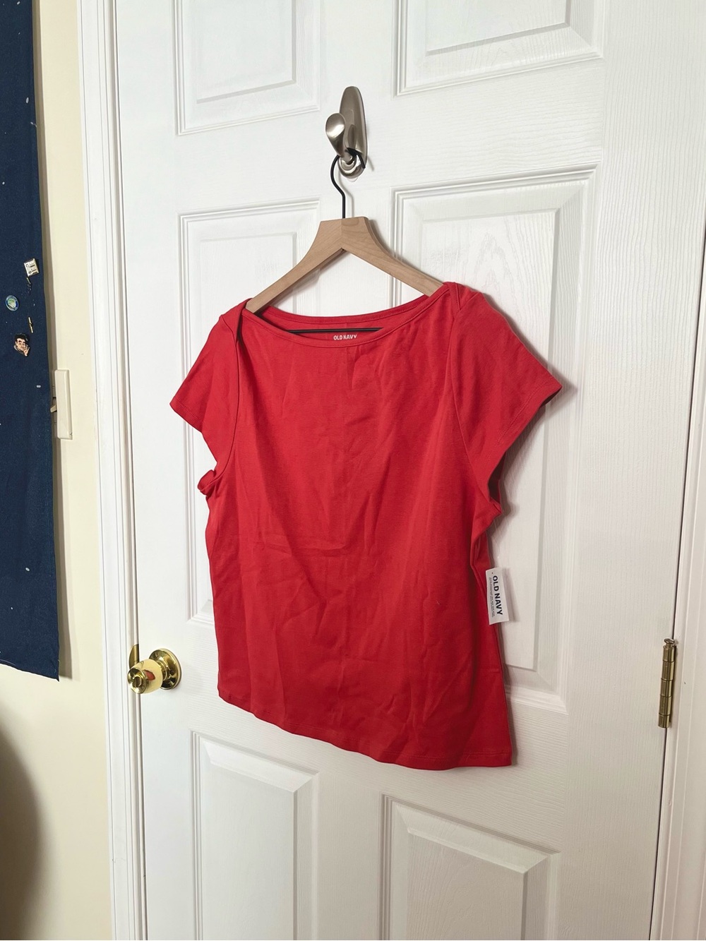 ✧･ﾟNWT old navy red boat neck tee